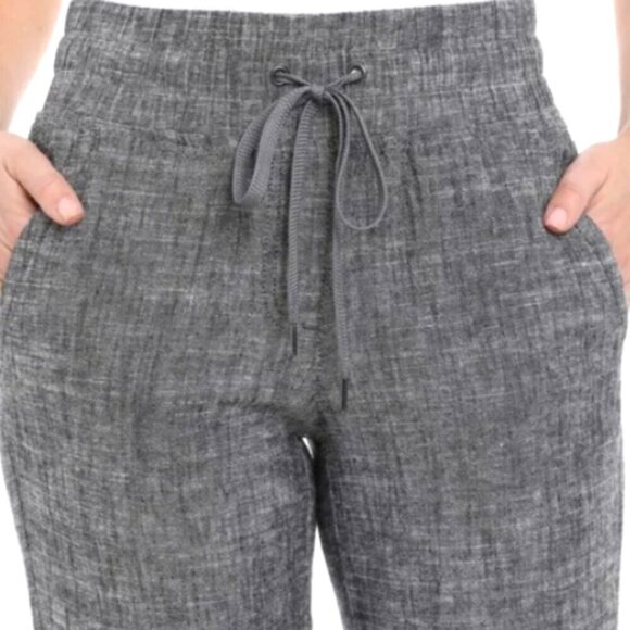 Briggs Linen Blend Women's Pull-On Jogger Pants Sz S Gray #119P - Picture 6 of 8